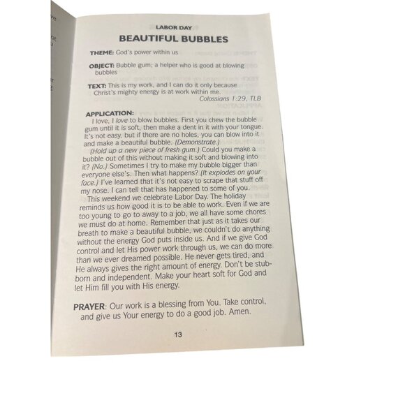 Object Talks For Special Occasions By Verna L. Kokmeyer Paperback Vintage 1995 - Picture 4 of 4